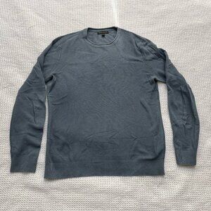 Banana Republic Cotton Waffle Knit Sweater - L Tall - China Blue